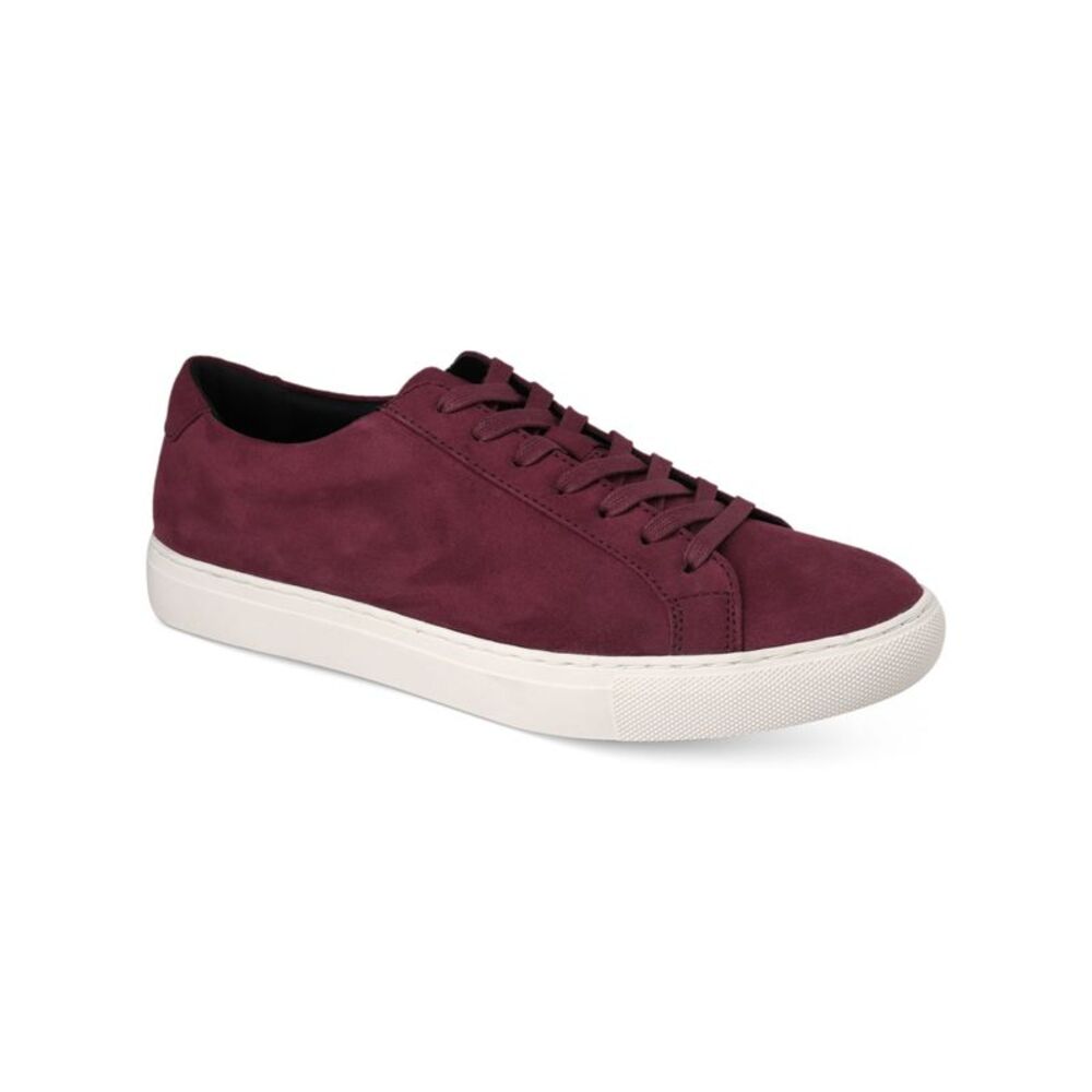 ALFANI Mens Burgundy Grayson Round Toe Platform Athletic Sneakers Shoes 7.5 M
